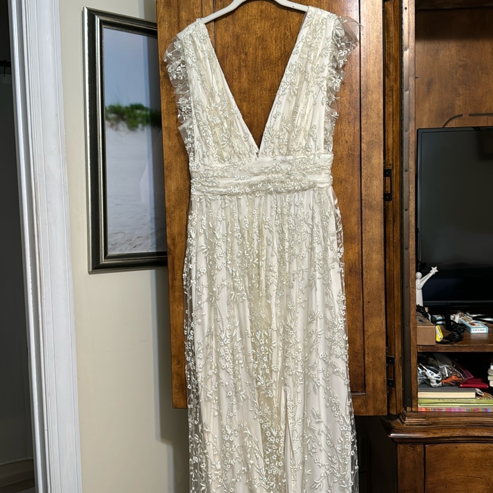 Gorgeous beaded white gown